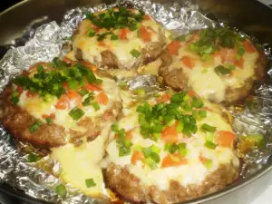 Minced Meat Nests with Delicious Stuffing