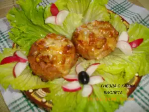 Mince Nests with Filling