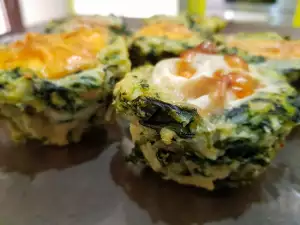 Spinach and Egg Nests