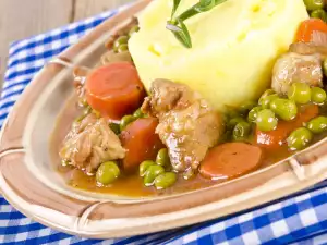 Lamb with Peas