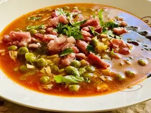 Peas and Bacon Stew