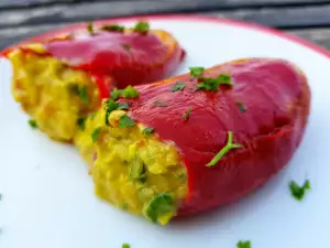 Guacamole with Roasted Peppers