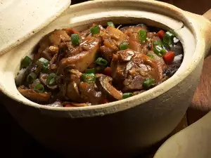 Oven Baked Clay Pot with Liver