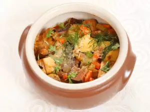 Vegetable Stew in a Crock