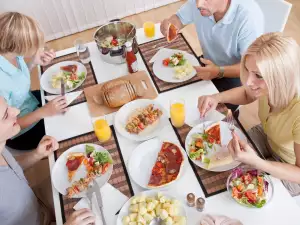 How to Eat Healthy When the Kitchen Table has Absolutely Everything