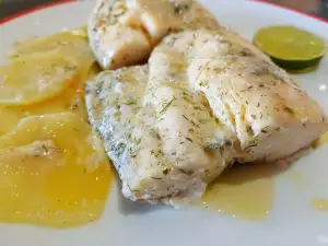 Oven-Baked Marinated Hake in Foil