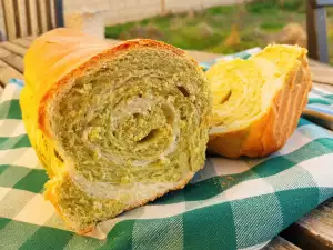 Bread Roll with Matcha