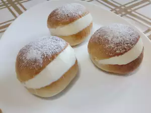 Italian Pastry Maritozzi (Sweet Buns)