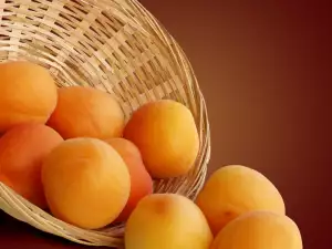 apricots and a basket