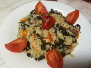 Kale with Rice in a Multicooker