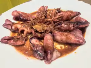 Calamari with Ginger, Beer and Soy Sauce