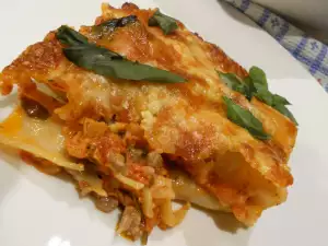 Cannelloni with Minced Meat and Tomato Sauce