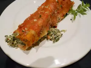 Stuffed Cannelloni with Ricotta and Baby Spinach