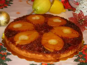 Caramel Cake with Pears