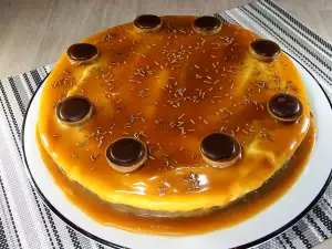 Cheesecake with Caramel Sauce