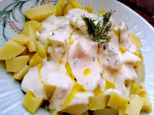 Potato Salad with Cottage Cheese Dressing