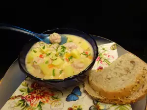 Potato and Meatball Soup for Kids