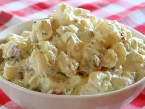 Crab Roll and Potato Salad