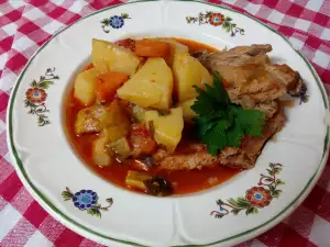 Potato Stew with Pork Steaks