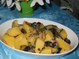 Potato Salad with Pickles and Olives