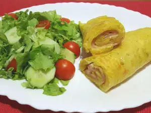 Potato Rolls with Ham