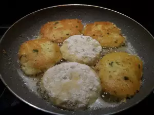 Potato Patties with Cheese and Eggs