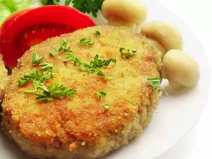 Potato Balls with Leeks and Mushrooms