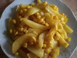 Stewed Potatoes with Corn