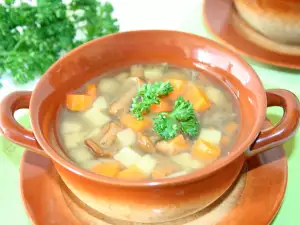 Fairy Ring Mushroom Soup