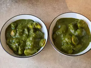 Indian-Style Potatoes with Sausage and Spinach