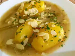 Potatoes with Borage and Almond Sauce