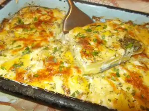 Oven-Baked Potatoes with Cheeses