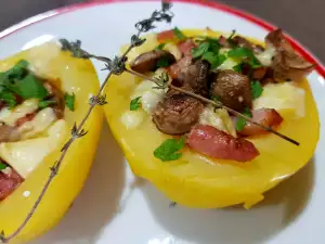 Baked Potatoes with Cheddar and Bacon