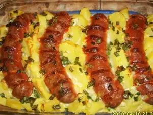 Cheese Sausage with Potatoes