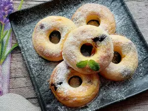 Keto Coconut and Blueberry Donuts