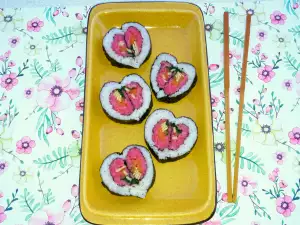 Vegetarian Heart Kimbap