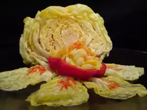 Sauerkraut in a Barrel