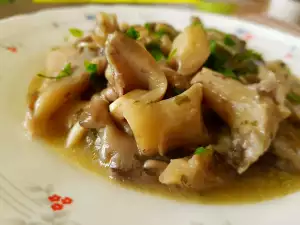 Oyster Mushrooms with Beer