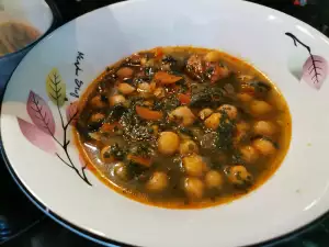 Nettle and Chickpea Stew