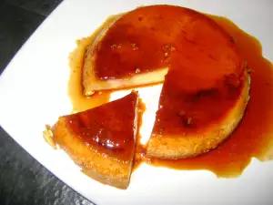 Creme Caramel with Cream Cheese