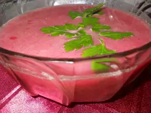 Cream Soup of Beetroots and Vegetable Mix