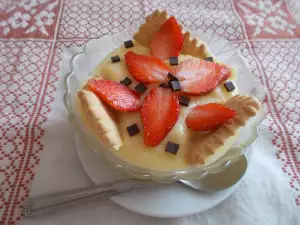 Dairy Dessert with Strawberries