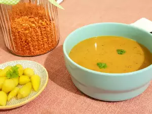 Red Lentils Cream Soup