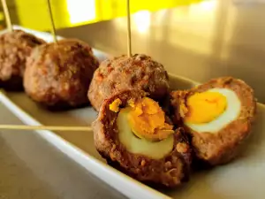 Meatballs Stuffed with Quail Eggs