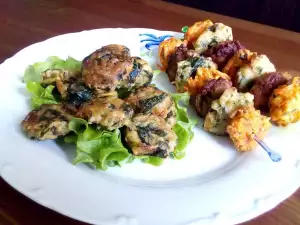 Party Patties with Spinach and Feta Cheese