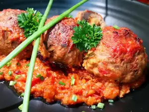 Baked Meatballs in Tomato Sauce