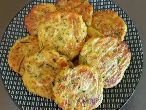 Oven-Baked Zucchini Patties with Corn Flour