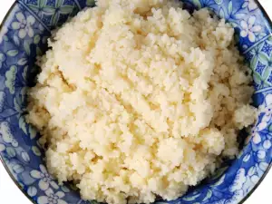 Couscous with Feta Cheese and Sauce