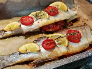 Oven-Baked Stuffed Sea Bass