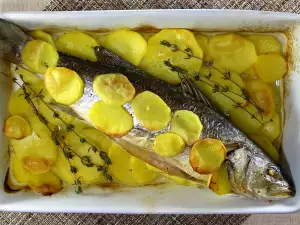 Oven-Baked Sea Bass with Potatoes